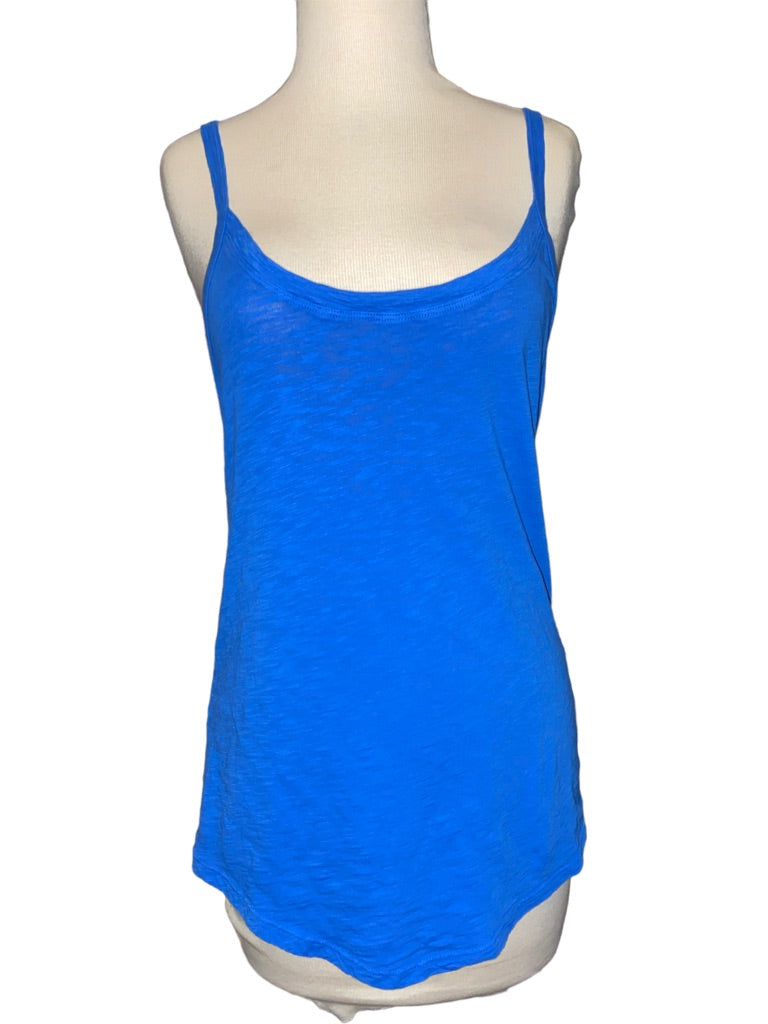 Medium T. La Spaghetti Strap Blue Tank Top