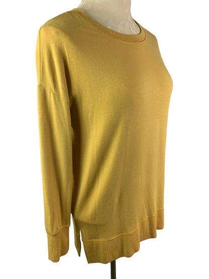 XS Workshop Gold Yellow Women's Long Sleeve Oversize Long Sleeve Tshirt