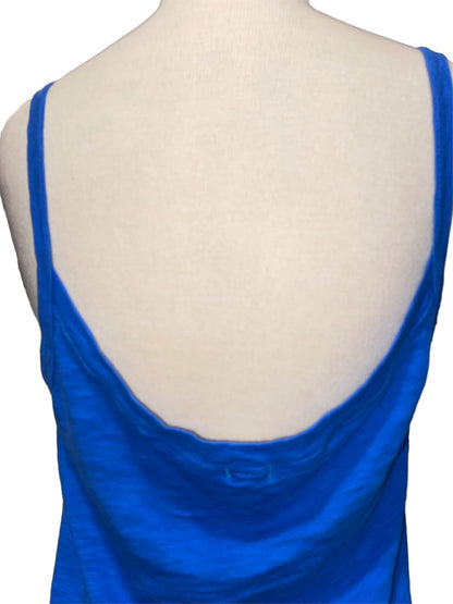 Medium T. La Spaghetti Strap Blue Tank Top