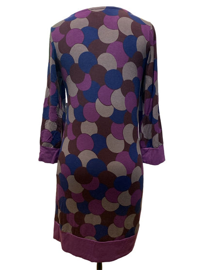 4 Boden Purple Large Polka Dot Dress