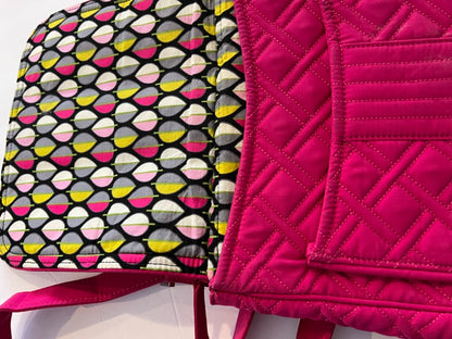 Vera Bradley Fushia Pink Hipster Crossbody Quilted