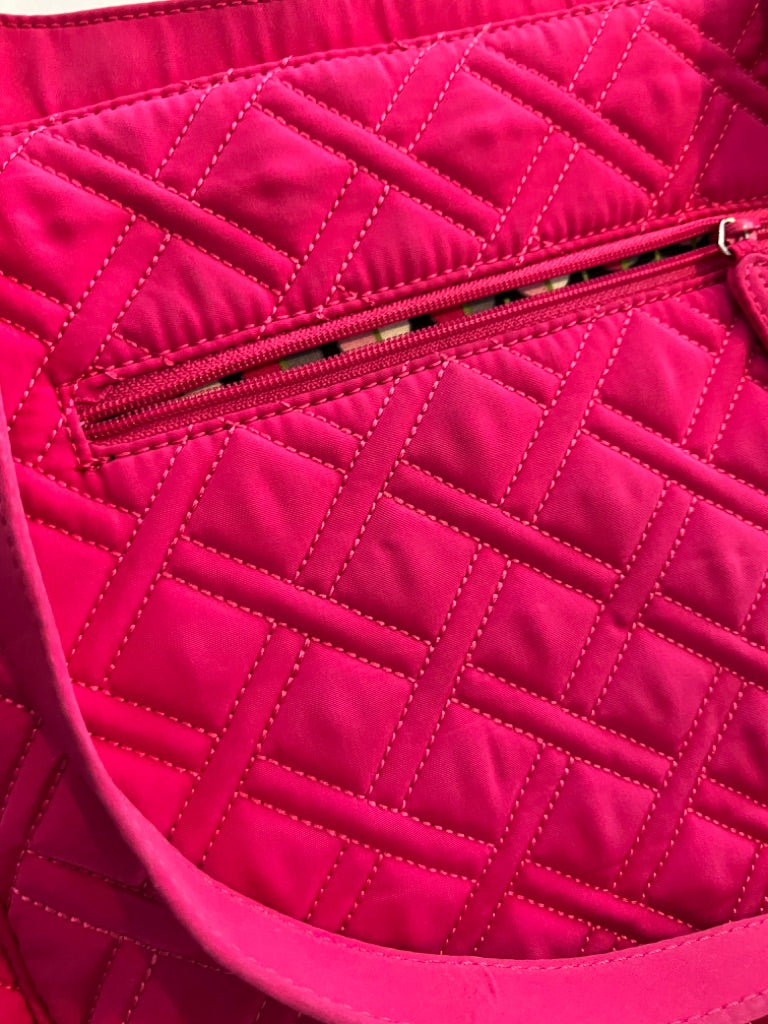 Vera Bradley Fushia Pink Hipster Crossbody Quilted