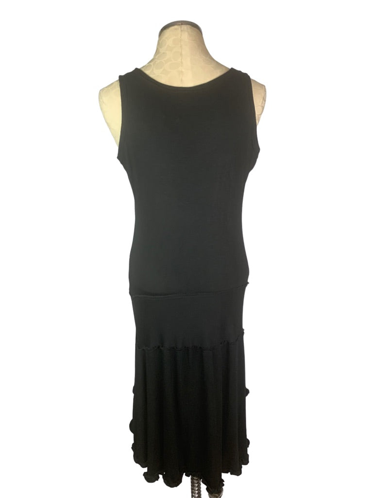 XL Women's Black New Hi Lo Dress Jersey Knit Tank Sleeveless Soft