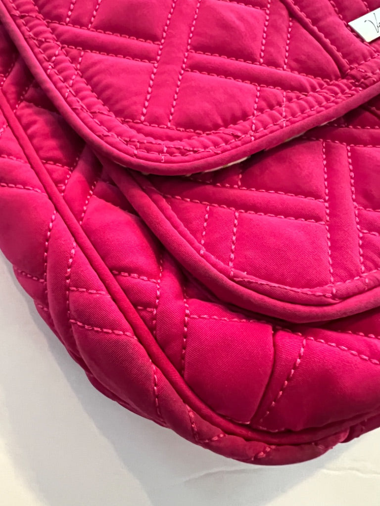 Vera Bradley Fushia Pink Hipster Crossbody Quilted