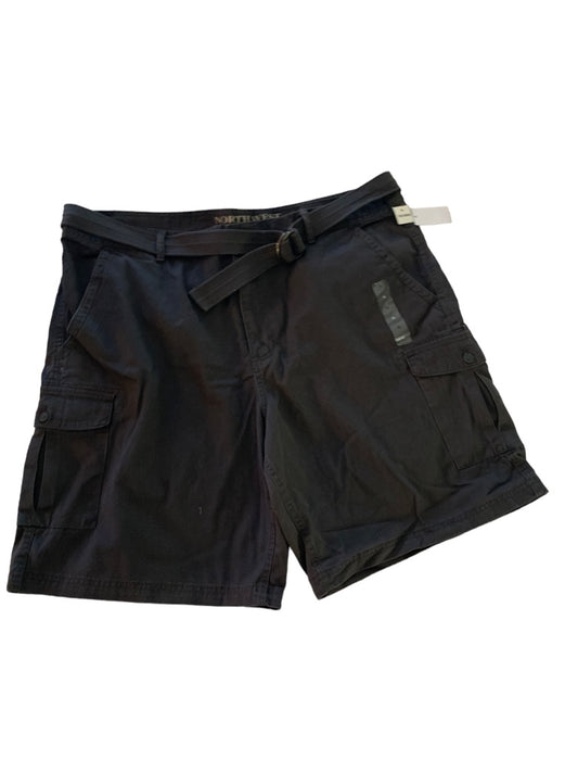 44 Northwest Territory Men's New Dark Gray Cargo Shorts with Belt