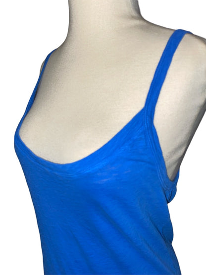 Medium T. La Spaghetti Strap Blue Tank Top