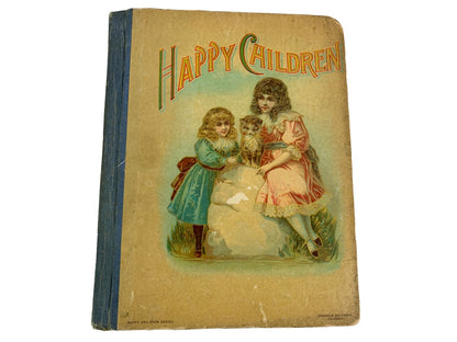 Antique Happy Children Series Hardcover Illustrated Book Donohue Brothers Chicago