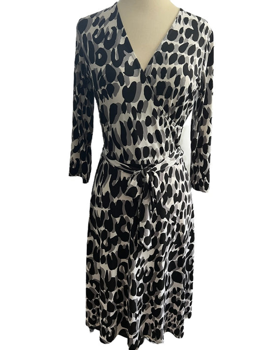 Small Leota Animal Print Wrap Style Dress