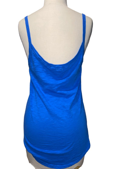 Medium T. La Spaghetti Strap Blue Tank Top