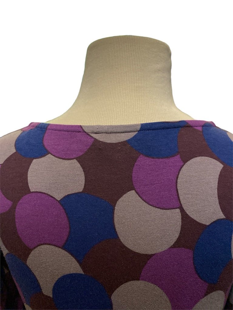 4 Boden Purple Large Polka Dot Dress