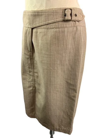 8 Kors Michael Kors Brown Pencil Straight Skirt Made in Italy