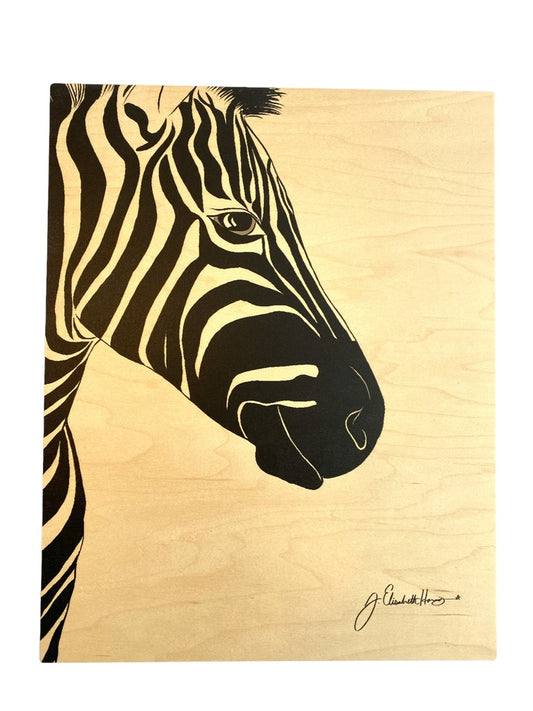 New Uhak Zebra Wall Art Signed Ready To Hang