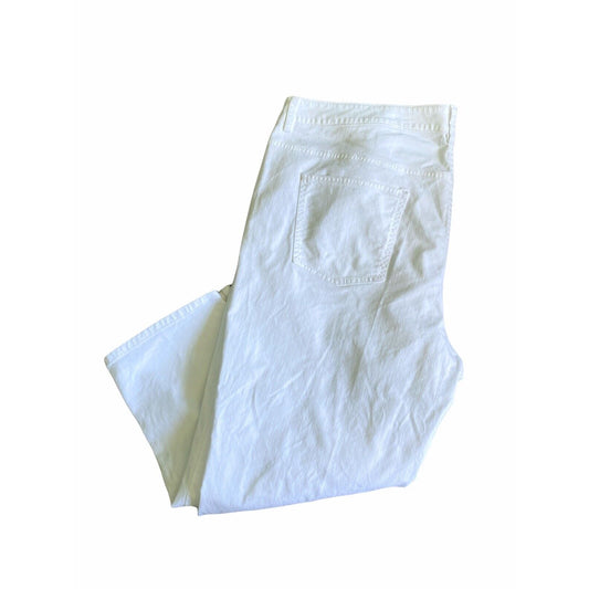 22W Talbots W Heritage Crop White Pants