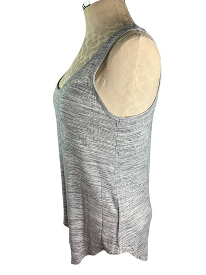 Small Old Navy Women's Heathered Gray Tank Top Loose Fit Lightweight