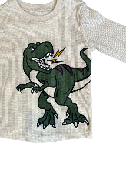 2T Garanimals Thermal Long Sleeve Dinosaur Shirt