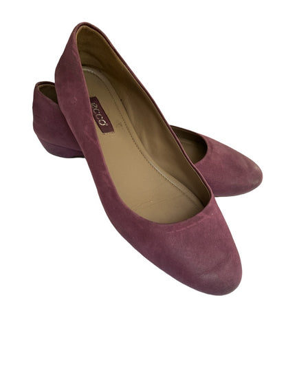 8/8.5 (39) Ecco Plum Purple Suede Flats