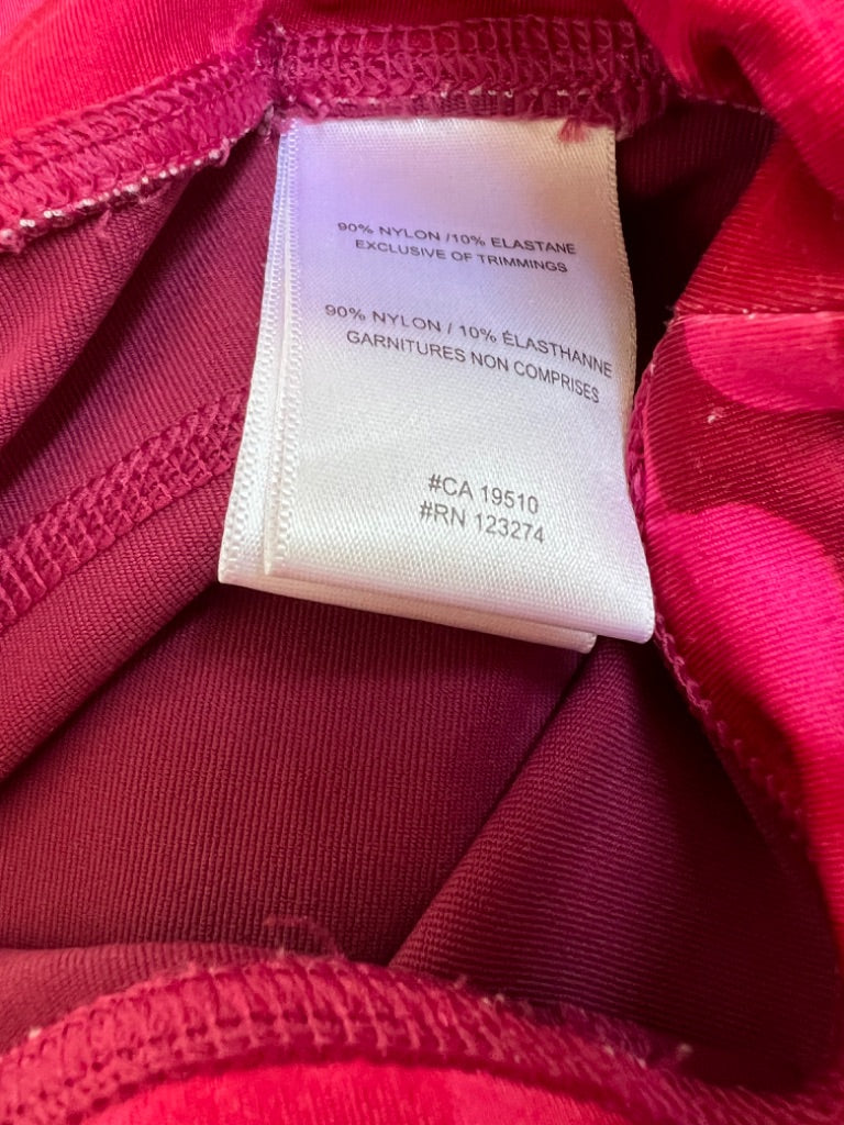 Small Lole Plum Yoga Leggings UPF 50+ Wicking 4 Way Stretch Zip Pocket