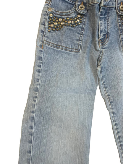 10 So Girls Capri Crop Embellished Stretch Jeans Cuffed