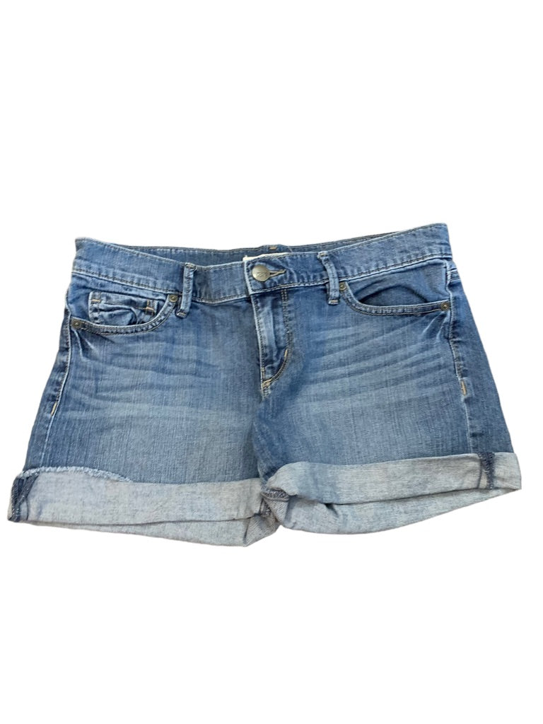 2 Ann Taylor Loft Women's Cuffed Jean Shorts Medium Wash Denim