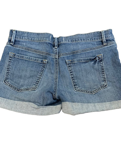 2 Ann Taylor Loft Women's Cuffed Jean Shorts Medium Wash Denim