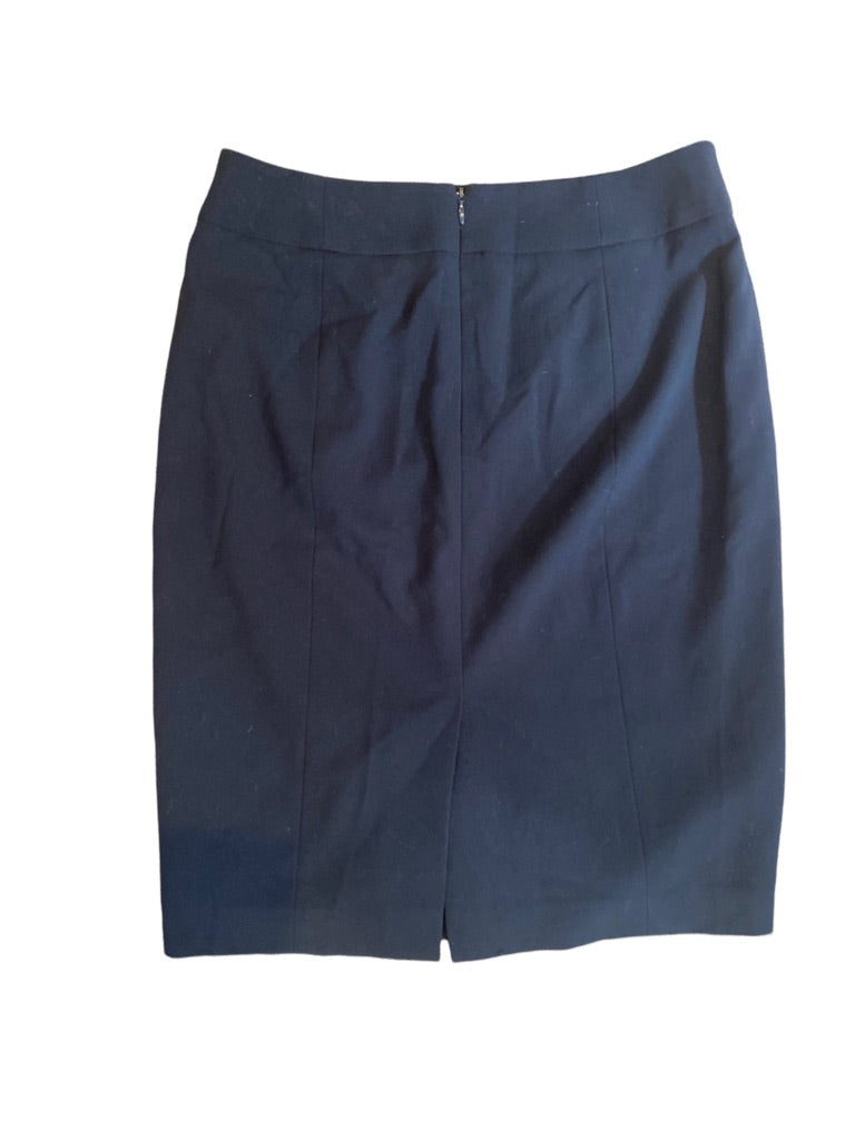 4 Calvin Klein Navy Blue Lined Skirt