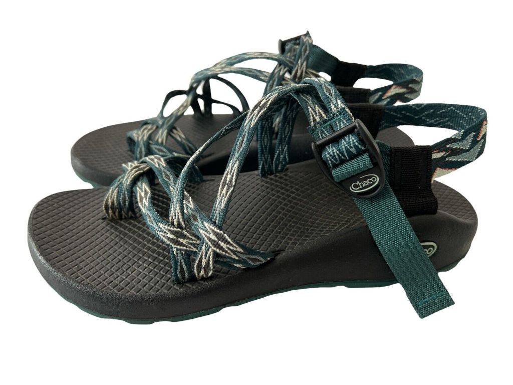 9 CHACO Z Boulder X2 Classic Boost Teal Diamond Sport Sandals Women's