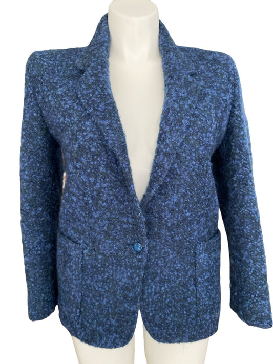 Ted Lapidus Blue Wool Lined Women's Blazer