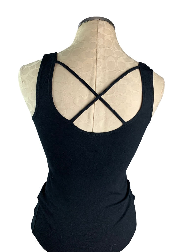 Medium Frenchi Women's Fitted Tank Lattice Detail Made in USA