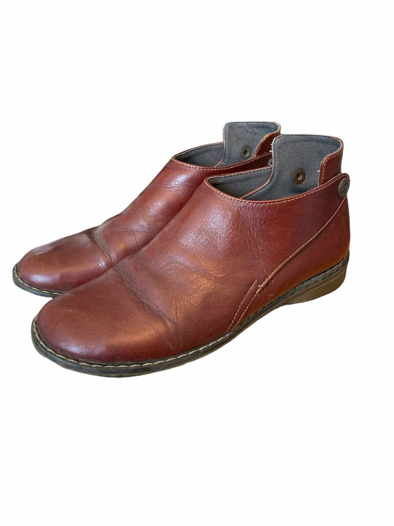 39 Gaoma Women's Ankle Boots Leather Shoe Snap Brown