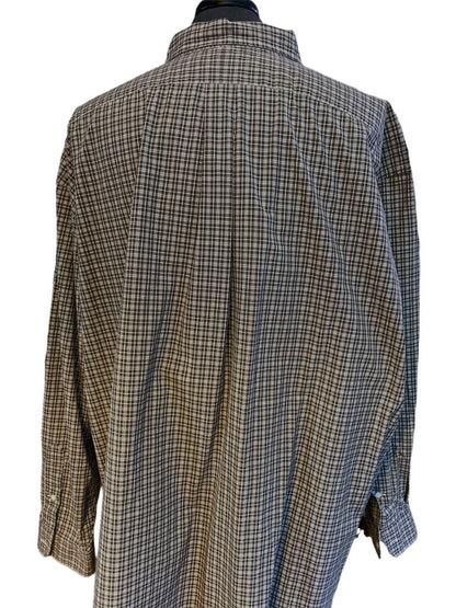 Men's 4XB Ralph Lauren Plaid Button Down Long Sleeve Shirt