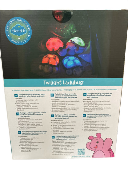 NEW Cloud B Twilight Ladybug Pink Light Projector Nursury Sleep