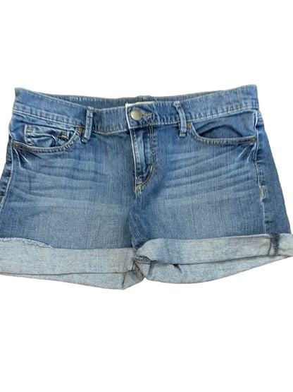 2 Ann Taylor Loft Women's Cuffed Jean Shorts Medium Wash Denim