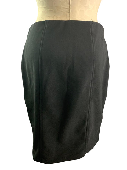 Medium AGB Black Pull On Bandage Style Skirt Stretch