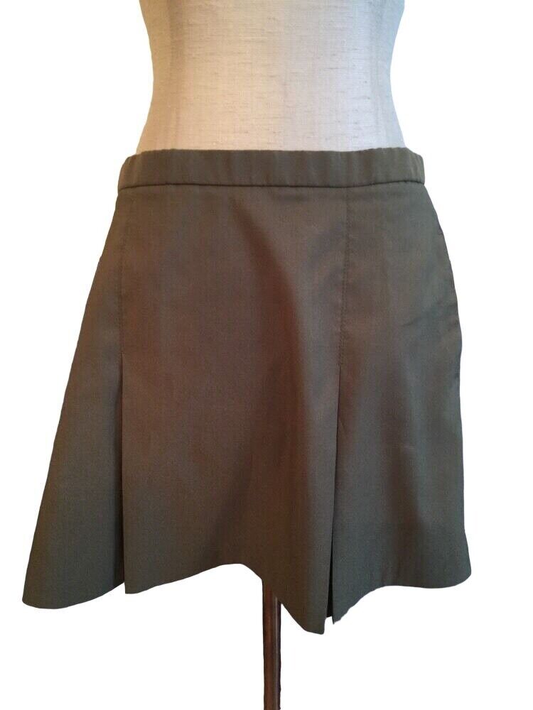 14 Wilson Khaki Tennis Skirt Pleated No Undershorts Polyester