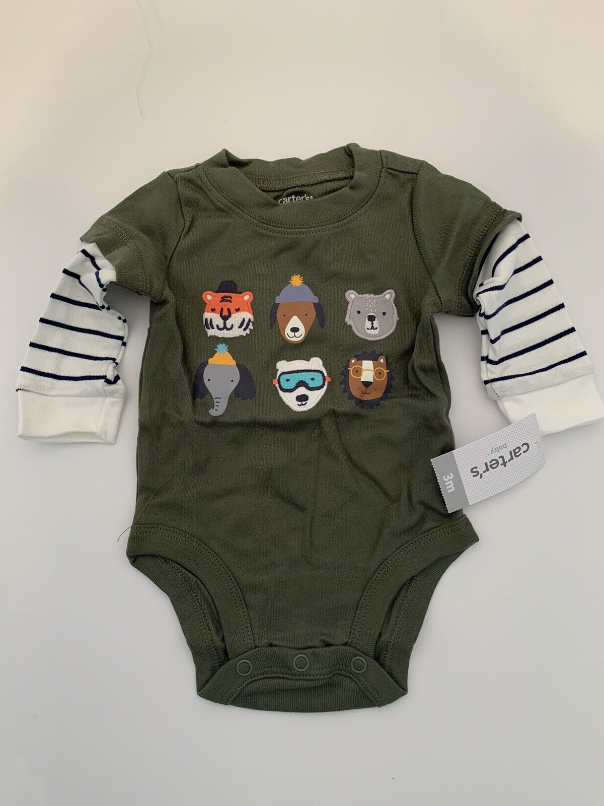 3 Months Carter's 2 Piece Pants and Shirt Animal Outdoor Theme Joggers