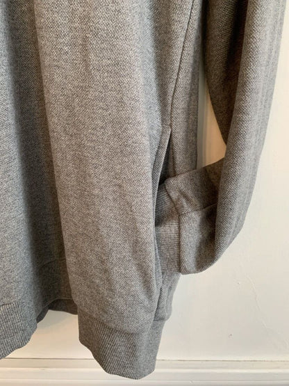 Large Puma Gray Heathered Women's New NWT EVO Hooded Cape Pullover Athletic Sweatshirt